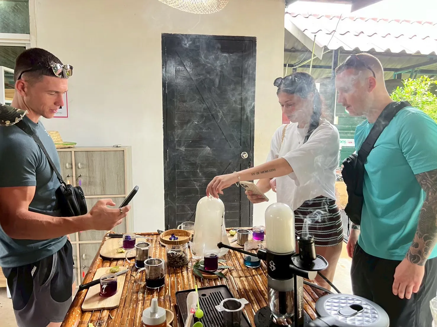 Visitors taking part in a Cannabis 101 education session